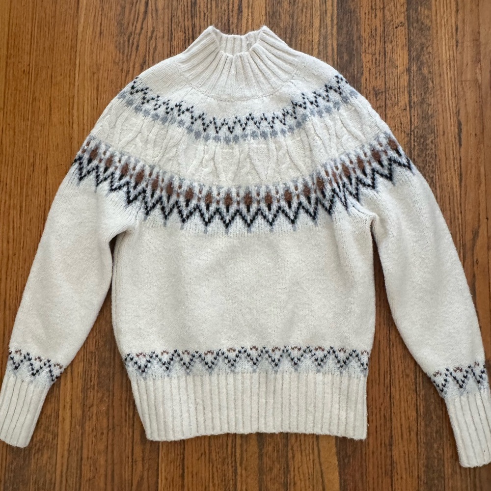 Artelier by Nicole Miller Cream Sweater - XS
